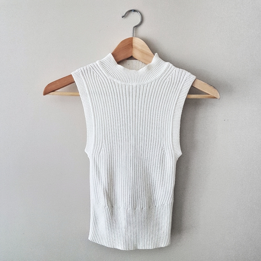 A&F Cropped Sleeveless Sweater